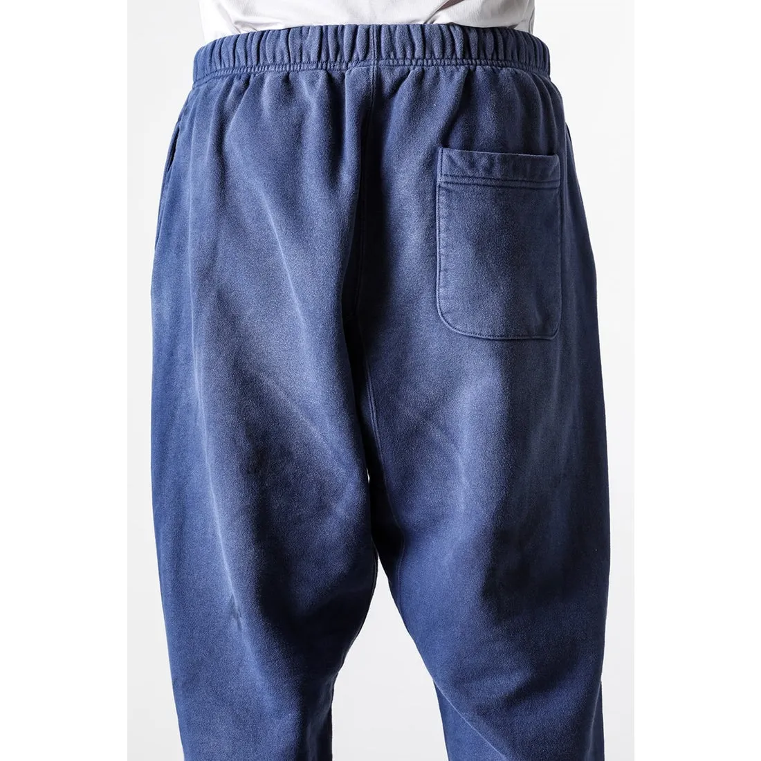 SAINT M×××××× ANGEL SWEATER PANTS/NAVY Angel Reborn Blue Sweatpants Washed Blue S-XL Assute Garment Dyeing Full Clothes Water Fading Dirty and Distressed New Vintage Ceiling God Cut Original Same Style